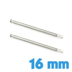 2 barres T pour montre 16 mm pour montre et fermoir