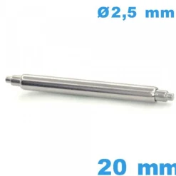 1 Barre Téléscopique 20 mm bracelet diam : 2,5 mm épaulement double