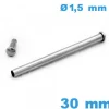 Barrette pour Montre cylindrique à rivet pression - 30 mm d.1,50