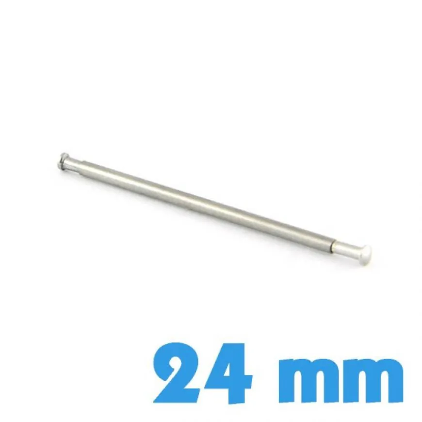Barre T tubulaire pour montre et fermoir déployant 24 mm