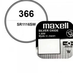 Batterie oxyde d'argent 1,55 V 366 Maxell de montre