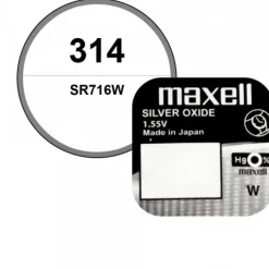 Batterie pour montre Maxell 314 1,55 V oxyde d'argent