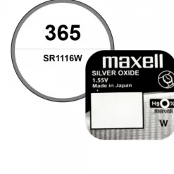 Batterie pour montre 1,55 V 365 oxyde d'argent Maxell