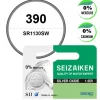 Batterie pour montre 390 1,55 V oxyde d'argent Seiko (Seizaiken)
