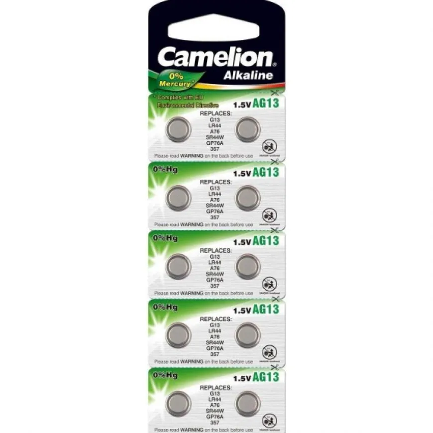 10 Batteries de montre 1,5 V alcaline AG9