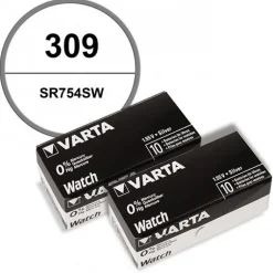 20 Batteries montre alcaline 1,55 V 309 Varta