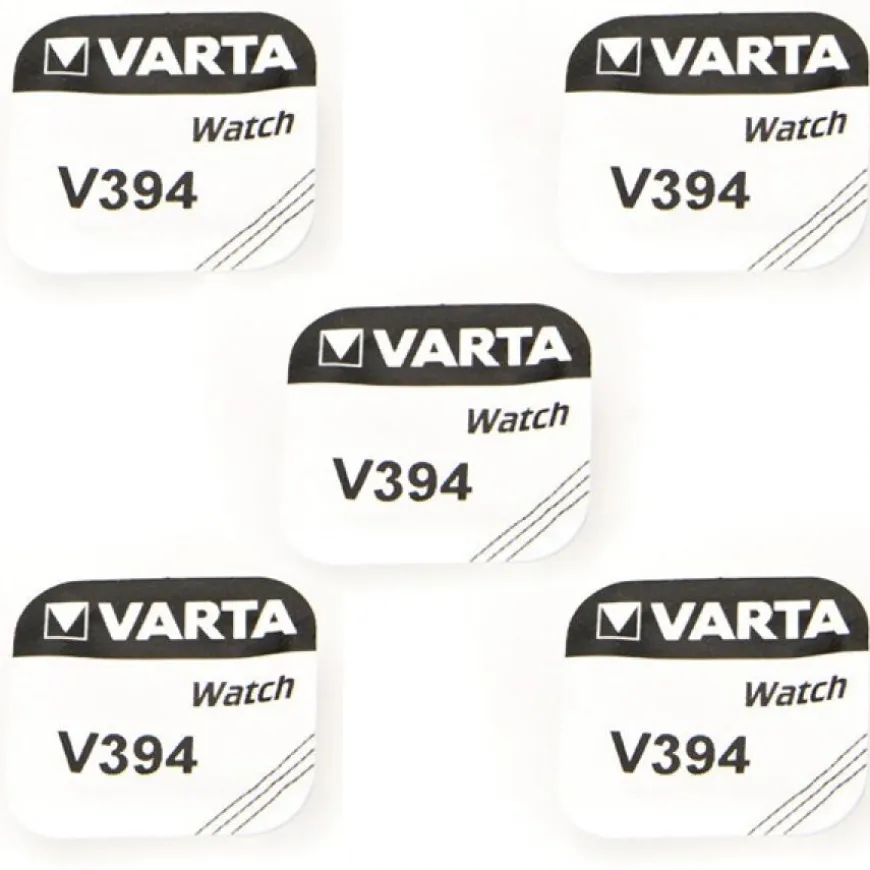 5 Batteries montre Varta 394 1,55 V alcaline