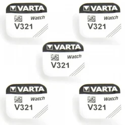 5 Batteries Varta 321 1.55 V alcaline montre