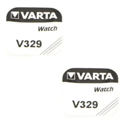 2 Batteries Varta 329 1,55 V alcaline pour montre