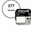 Batterie 1,55 V oxyde d'argent 377 Maxell pour montre