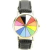 Belle Montre pas chère femme et homme roue multicolore