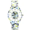 Belle montre Willis pas chère en plastique et imprimé floral