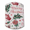berlingot blanc carton pour mettre sous le sapin de noël avec des motifs fêtes de noël