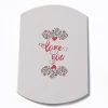 berlingot carton blanc pour le plaisir d'offrir avec motif saint valentin