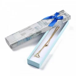 boîte bleu carton pour le plaisir d'offrir avec imprimé brillant ( )