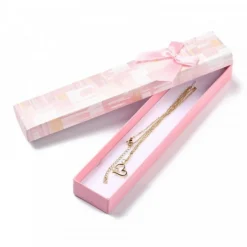 boîte rose carton pour le plaisir d'offrir avec imprimés brillant ( )