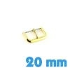 Boucle acier ardillon dorée montre pas chère 20mm