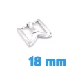 Boucle Ardillon Acier Argenté 18 mm