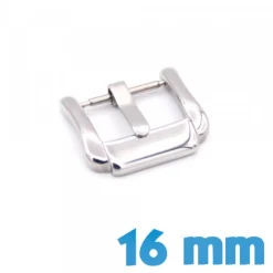 Boucle Ardillon Acier Inoxydable 16 mm Argenté