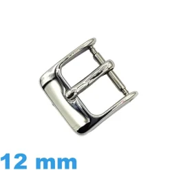 Boucle Ardillon Argenté 12 mm - Fermoir âs cher