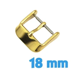 Boucle Ardillon 18 mm Acier Doré - Fermoir