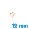 Boucle Ardillon 12 mm Acier Rose - Fermoir
