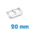 Boucle Ardillon 20 mm Argenté Acier Inoxydable