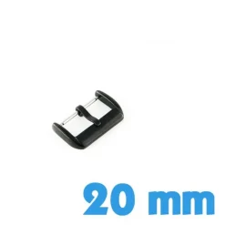 Boucle Ardillon 20 mm Noir - Fermoir