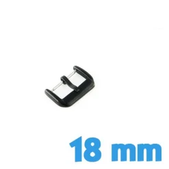 Boucle Ardillon 18 mm Noir - Fermoir