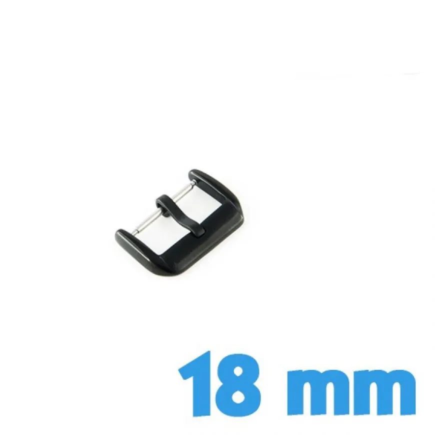 Boucle Ardillon 18 mm Noir - Fermoir