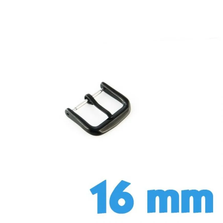 Boucle Ardillon 16 mm Noir - Fermoir