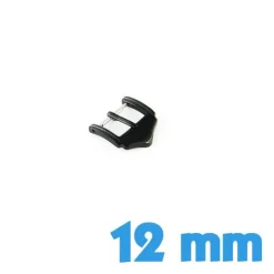 Boucle Ardillon 12 mm Noir - Fermoir