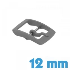 Boucle Ardillon Montre Plastique 12 mm Gris