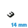 Boucle Ardillon Noir 14 mm - Fermoir Montre