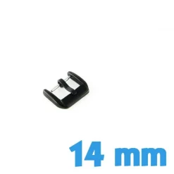 Boucle Ardillon Noir 14 mm - Fermoir Montre