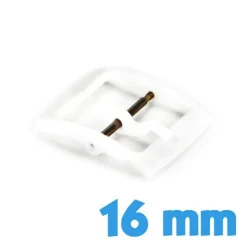 Boucle Ardillon Plastique Blanc 16 mm pas chère