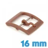 Boucle Ardillon Plastique Brun 16 mm