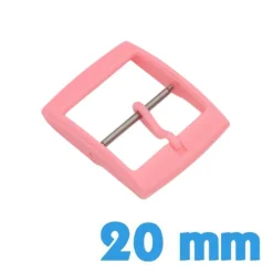 Boucle Ardillon Plastique Rose 20 mm pas chere