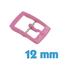 Boucle Ardillon pour Montre 12 mm Plastique Rose