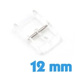 Boucle Ardillon Transparente 12 mm - Plastique