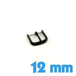 Boucle avec ardillon 12 mm acier noire montre