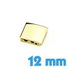 Boucle bracelet montre clip doré 12 mm