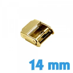 Boucle Coulissante Doré 14 mm - Acier Inoxydable