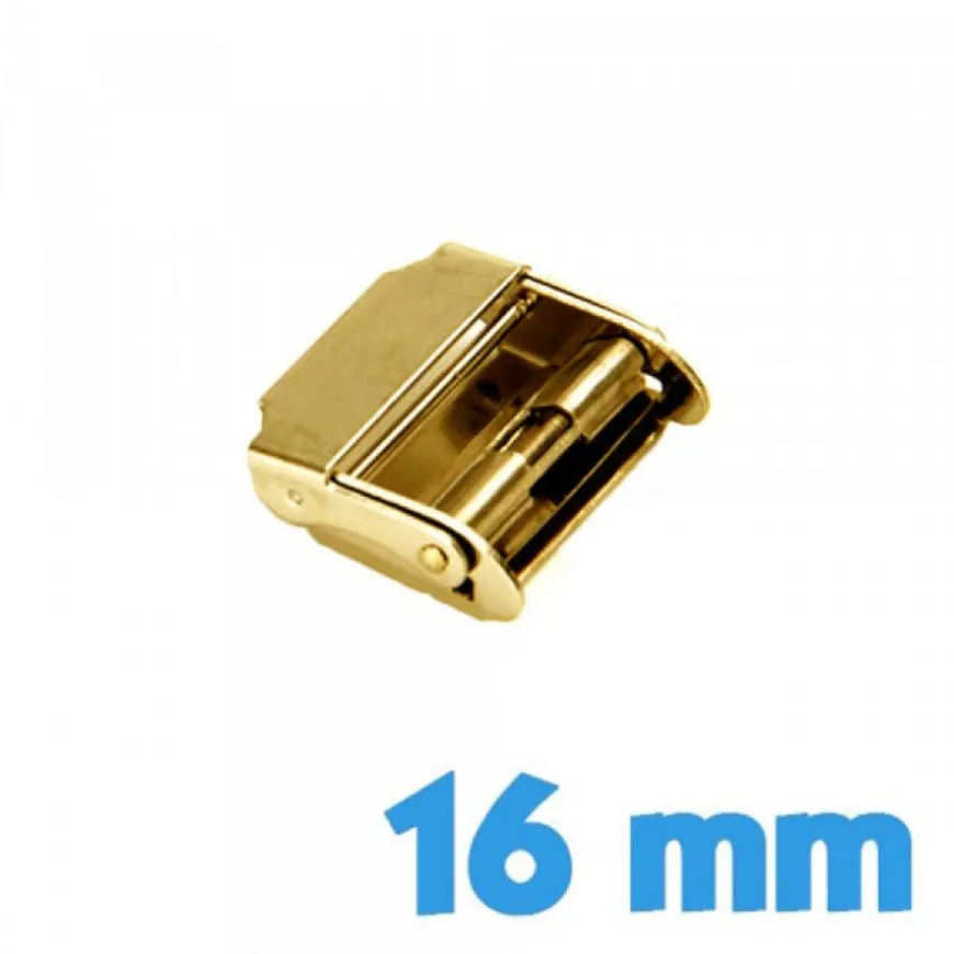 Boucle à Coulisse Doré 16 mm Acier Inoxydable