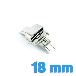 Boucle double déployante pas chère pour bracelet montre 18 mm