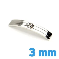 Boucle Déployante Double Invisible 3 mm - Papillon