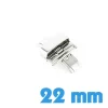 Boucle Déployante Double 22 mm Argenté