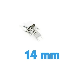 Boucle Déployante Double 14 mm Argenté