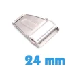 Boucle Déployante Montre 24 mm Acier Inoxydable Argenté
