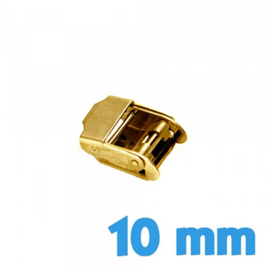 Boucle Montre Doré Coulissante 10 mm - Acier Inoxydable